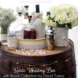 rustic wedding bar with David Tutera collection at #Michaels #wedding