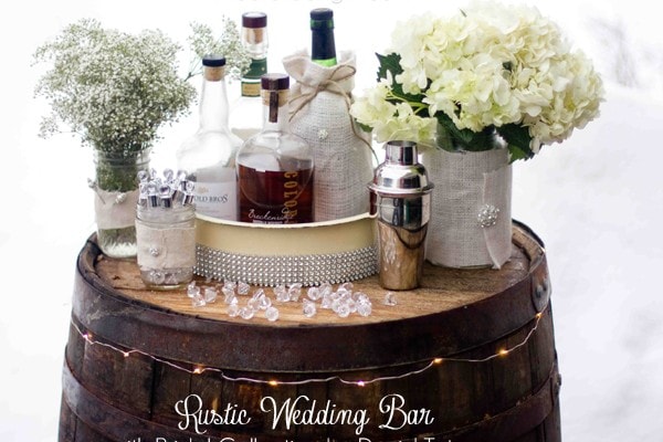 rustic wedding bar with David Tutera collection at #Michaels #wedding