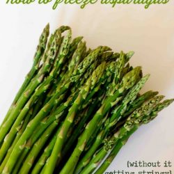 how to freeze asparagus