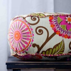 make a pillow pouf! It is incredibly easy, takes about 30 minutes, and makes a great accent pillow, throw pillow or just a fun accessory!