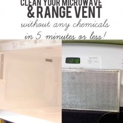 GENIUS! You can easily clean your microwave and range hood- without any chemicals or hard work- in 5 minutes or less! This is such a great tip!