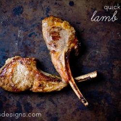 The easiest and quickest way to make #lamb chops- quick grilled lamb chops are so delicious! These are perfect appetizers for a dinner party that will wow your guests without taking you much time!