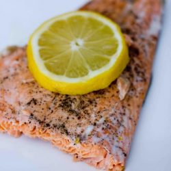 the easiest way to cook fish- with no mess or fishy smell! This lemon butter poached fish recipe is perfect for any type of fish and will be your new go-to recipe!