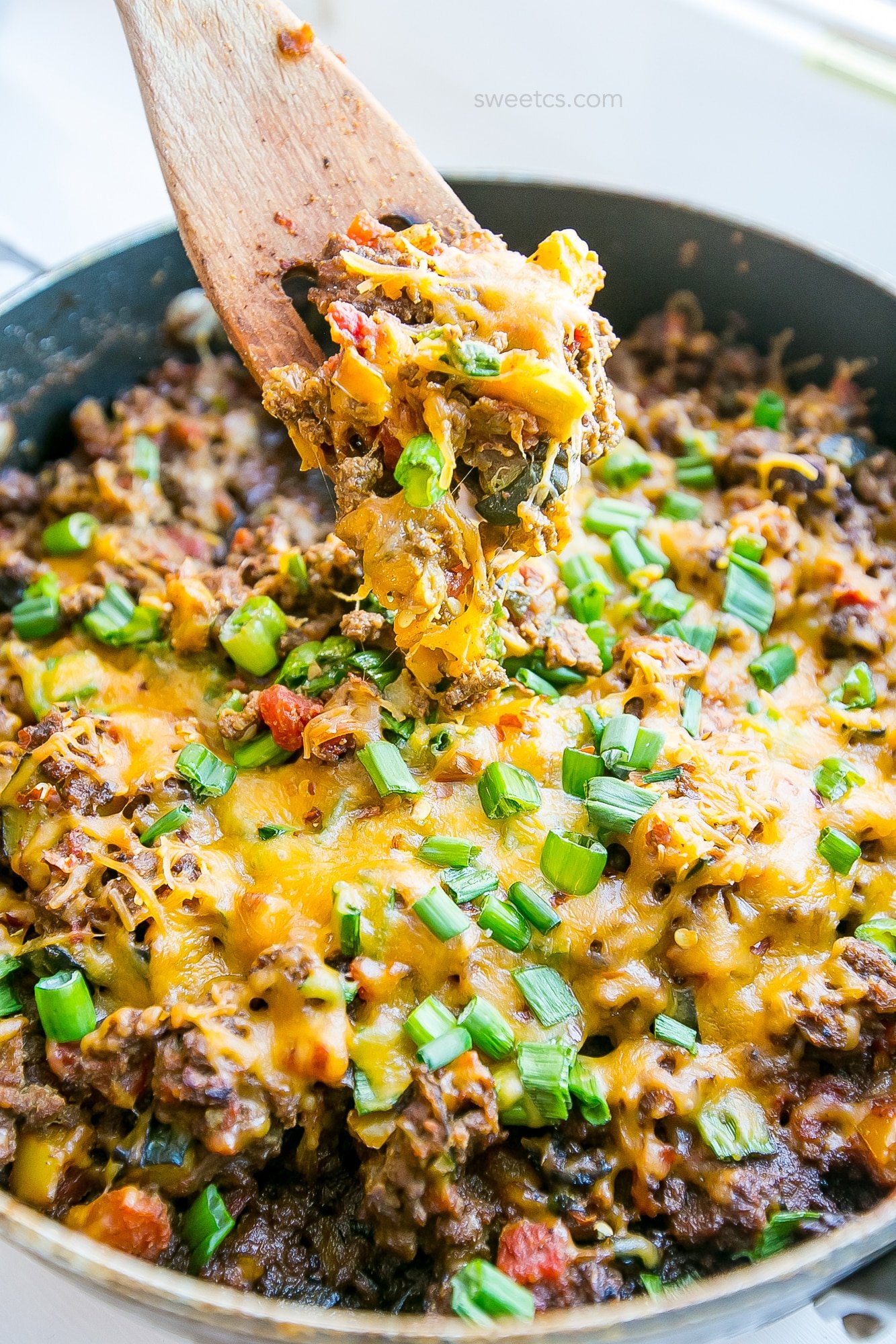 One Pot Cheesy Taco Skillet