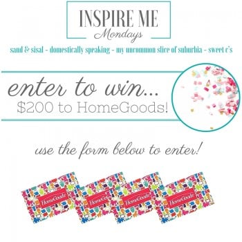 Enter to win $200 to homegoods! 