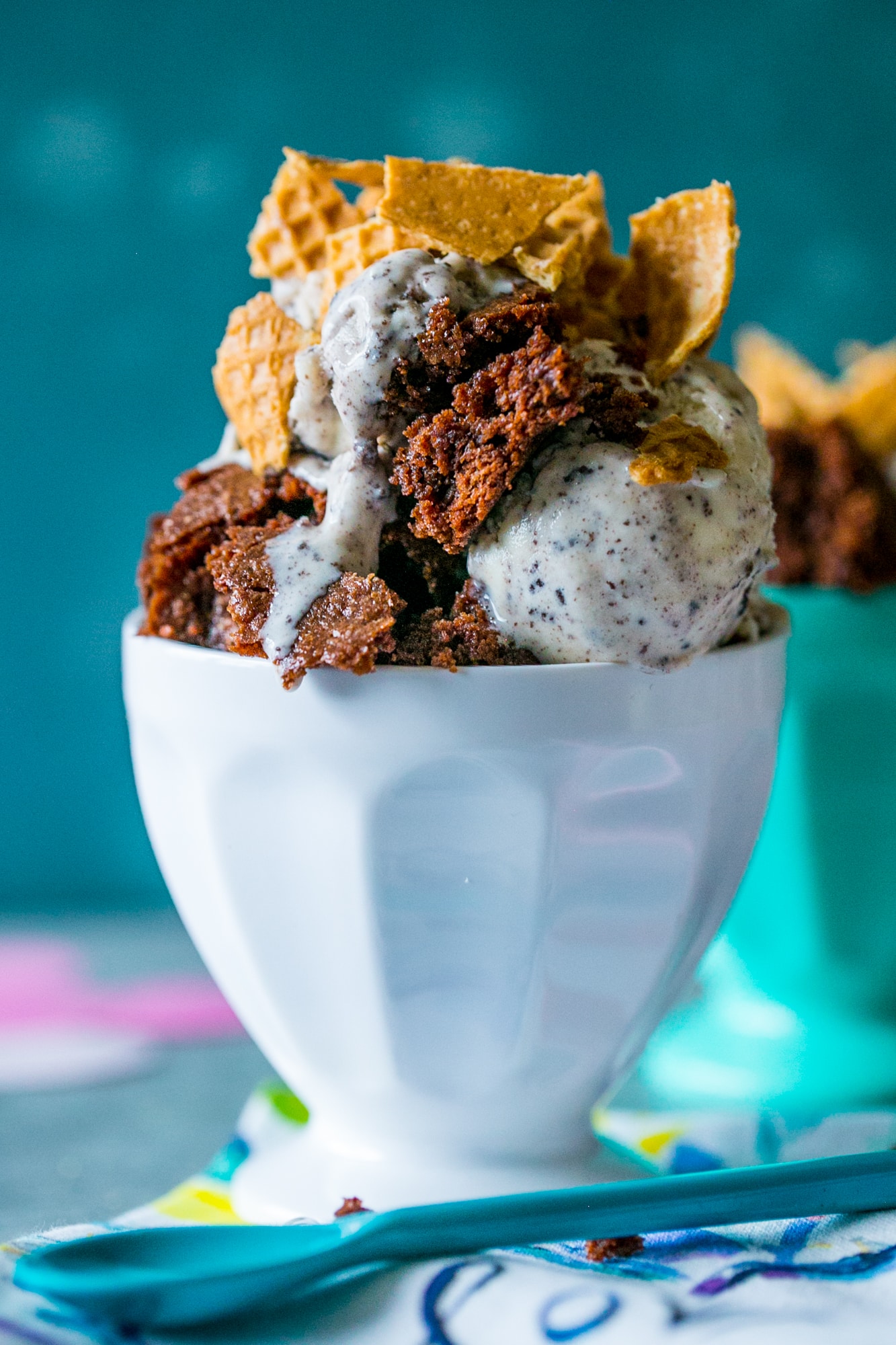 Waffle Cone Brownie Ice Cream Sundae Sweet C's Designs