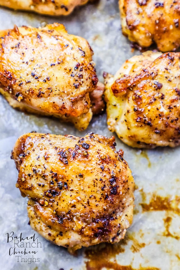 The Best Easy Baked Ranch Chicken Thighs Recipe