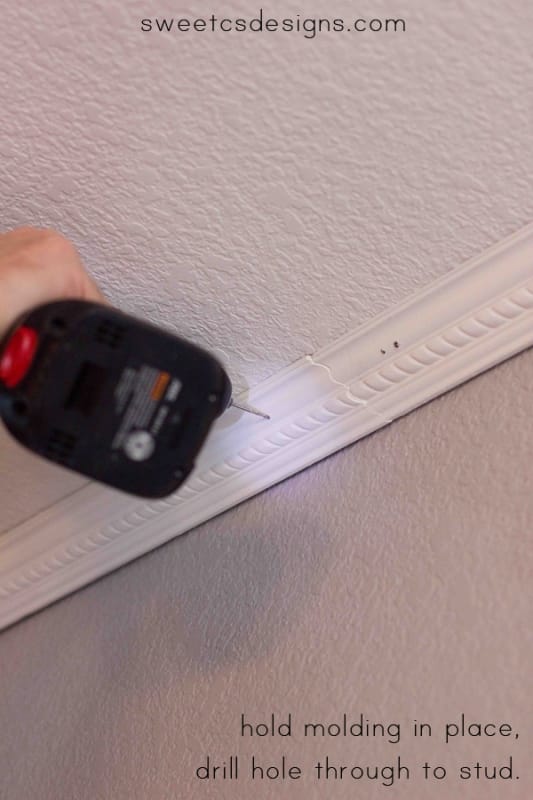 how to install crown molding with basic tools- no fancy nailgun or experience required!