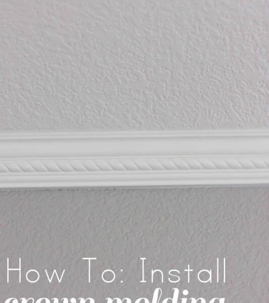Install crown molding without nails.