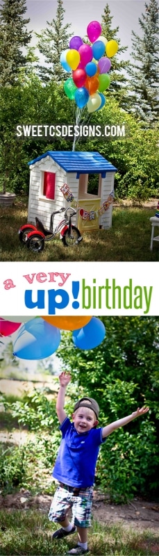 quick and easy up! inspired birthday surprise for a little kids birthday- great tips for stress free parties that wont overstimulate young children or those with sensory issues at sweetcsdesignscom!