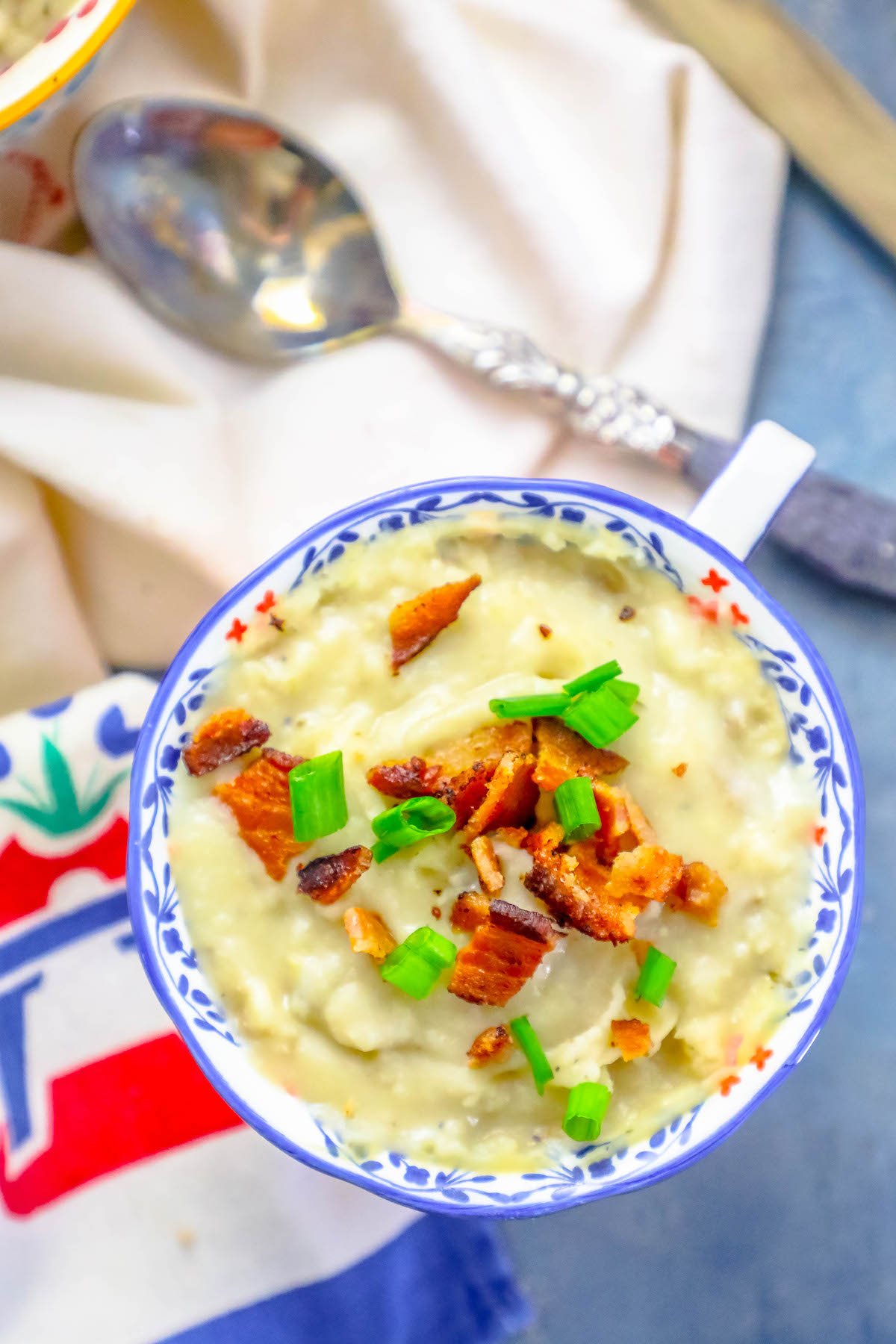 Slow Cooker or Stovetop Easy Loaded Leftover Mashed Potato Soup