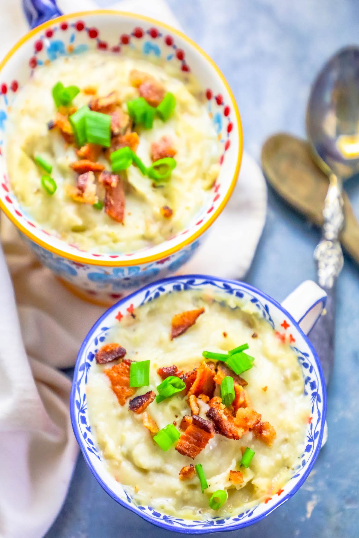 Slow Cooker or Stovetop Easy Loaded Leftover Mashed Potato Soup