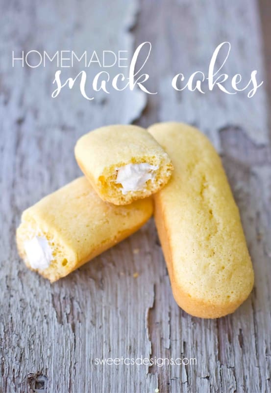 homemade snack cakes- these taste like twinkies and are so delicious and easy to make!