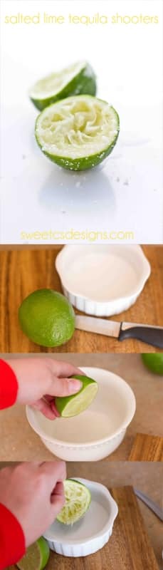 tequila shooters- in a lime! This is brilliant!