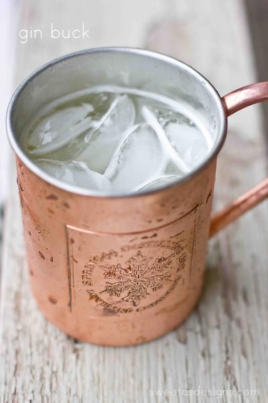 want a delicious twist on the moscow mule- these gin bucks are so delicious!