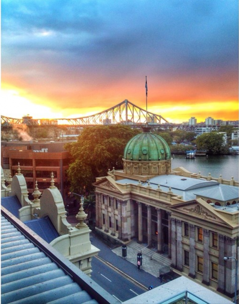 View from the Oaks Aurora Hotel- Brisbane Australia