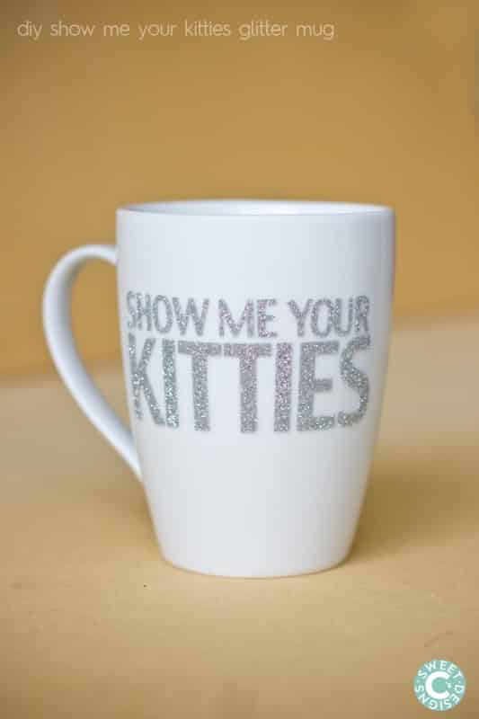 Dishwasher Safe Easy Glitter Show Me Your Kitties Mug