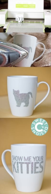 This super easy glitter DIY mug is hilarious- and has a completely unique technique to make it dishwasher safe!
