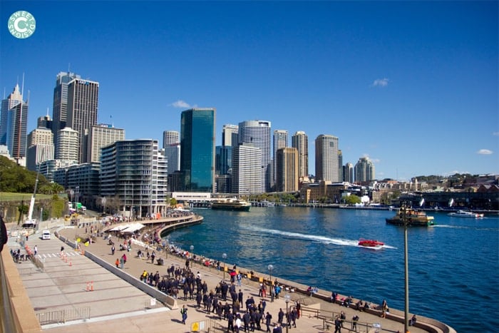 circular quay from the opera house, sydney