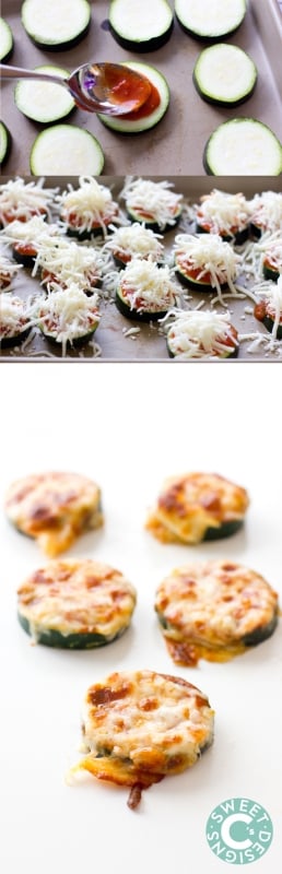 zucchini pizzas- a healthy super low carb snack!
