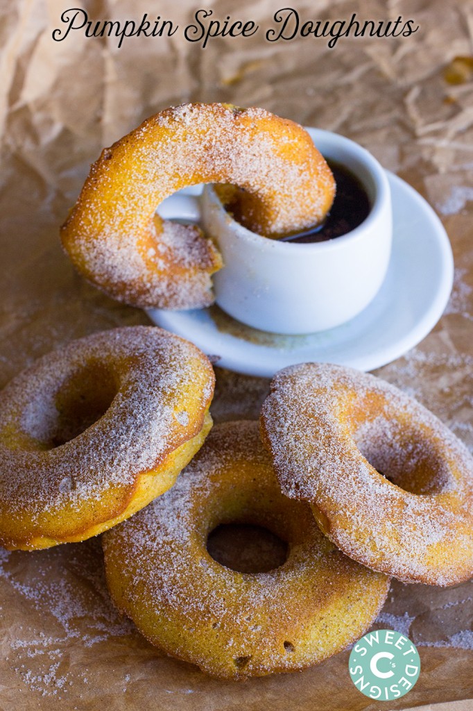 Baked pumpkin spice doughnuts- these are delicious quick and so addictive!
