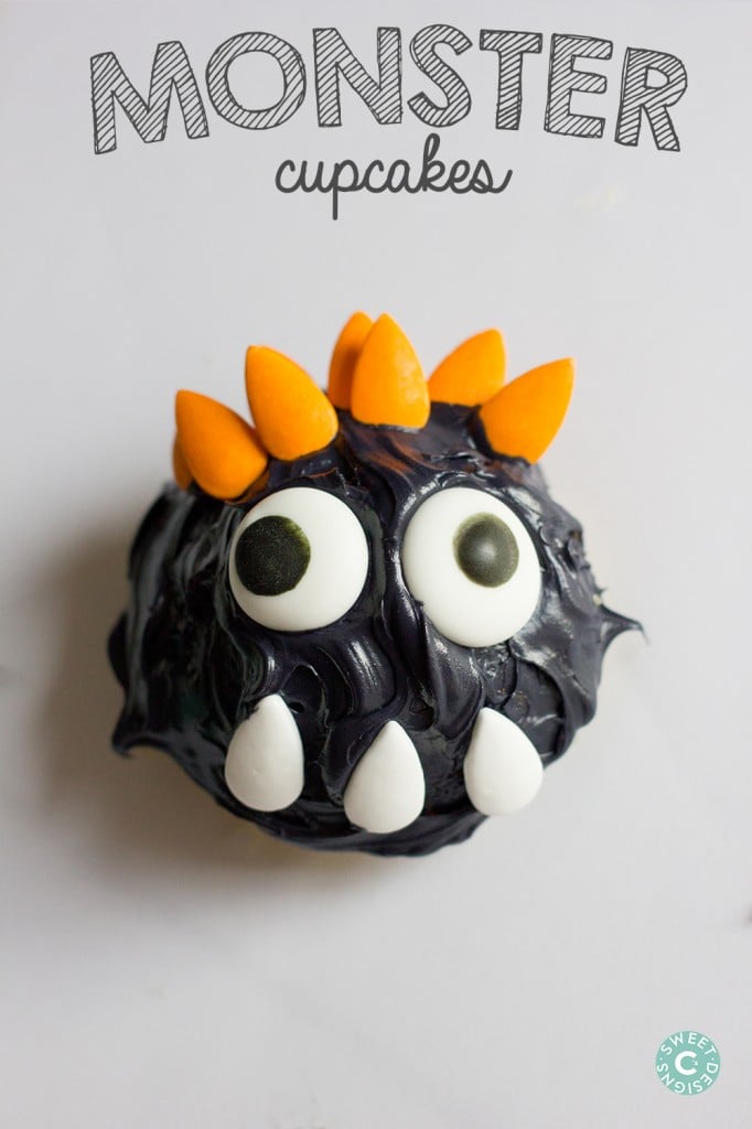 Googly eye monster cupcakes- my kids would have a blast making these!