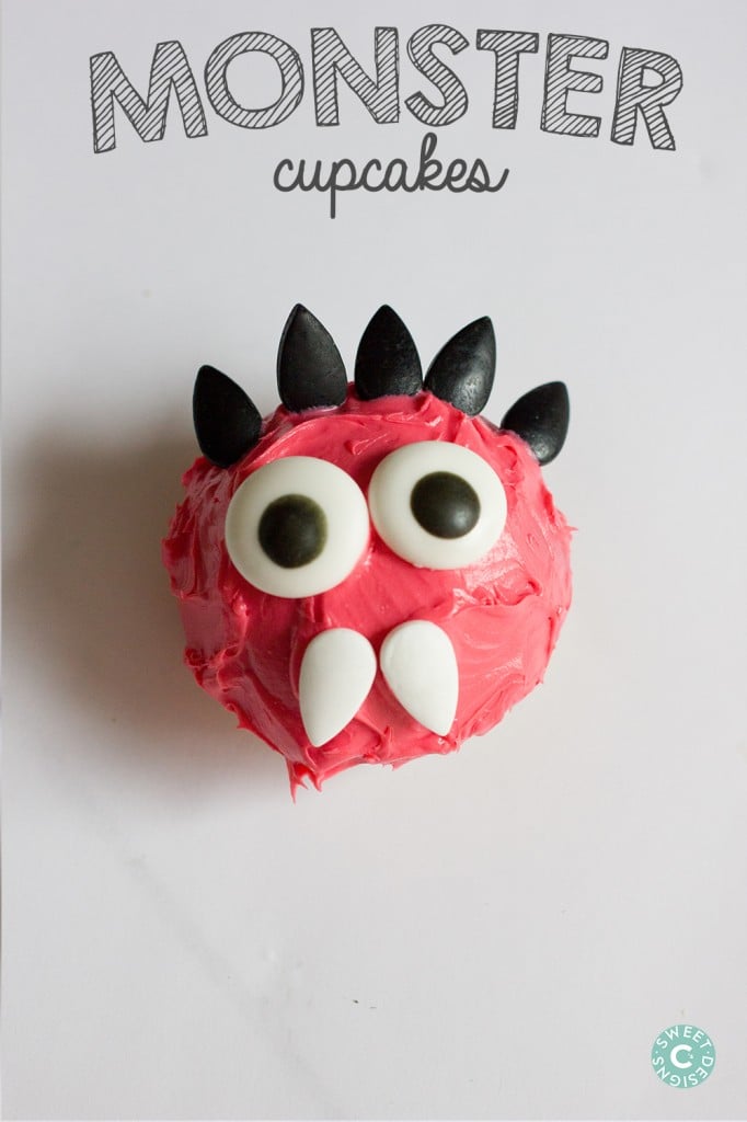 Monster cupcakes- these are the cutest treats you can make with your kids!