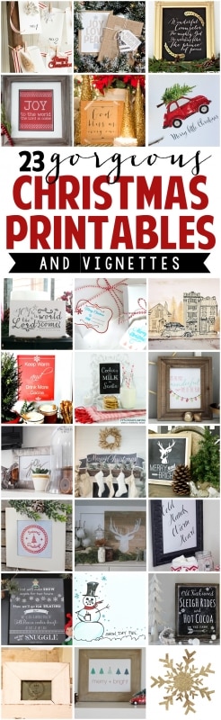 23 Gorgeous Christmas Printables with Display Ideas