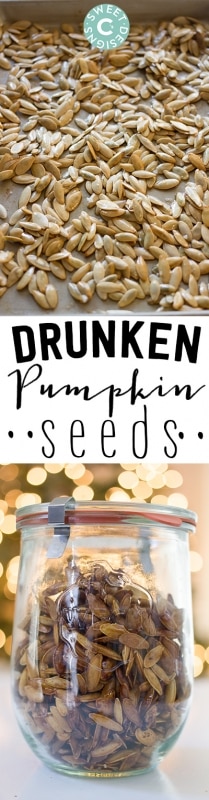 drunken pumpkin seeds- yum!