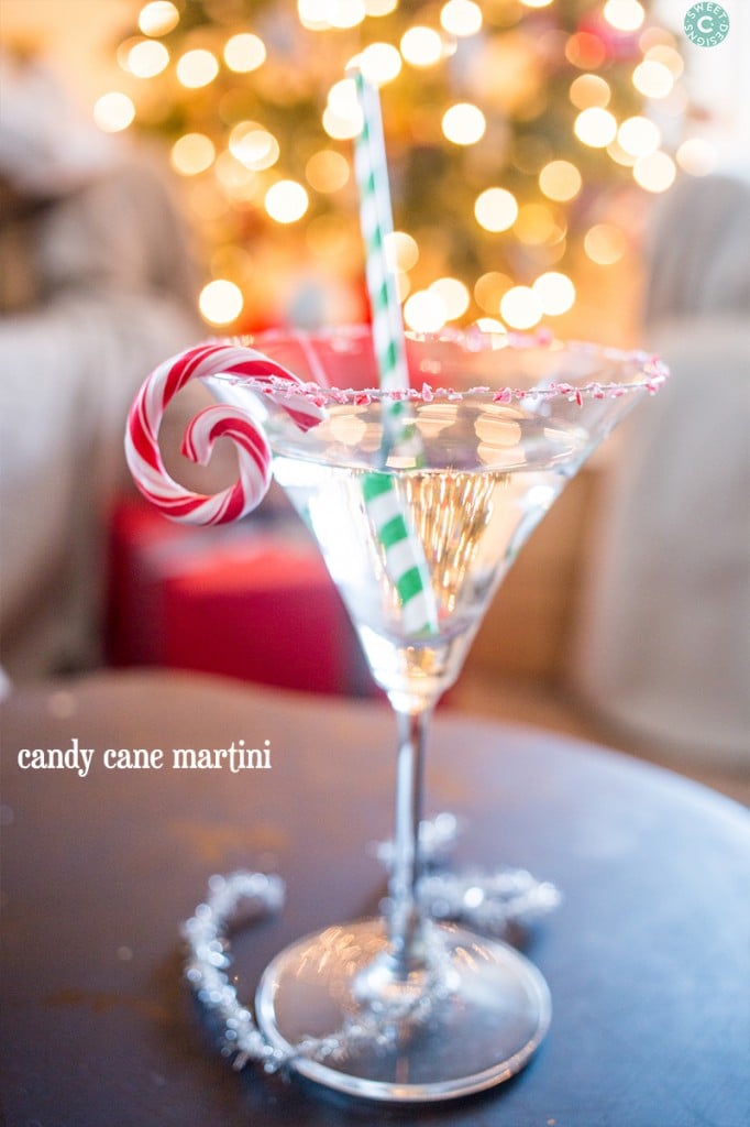 Candy cane martini- an awesome drink with a peppermint twist for Christmas parties