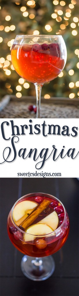 Christmas Sangria- this is so delicious!