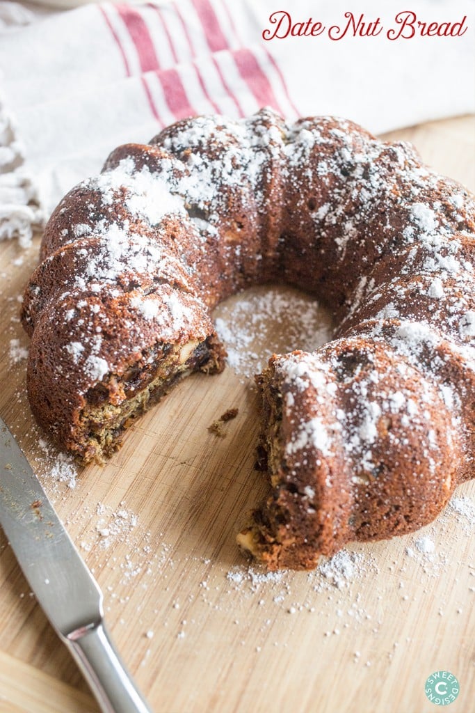 Date Nut Bread- my grandmas secret recipe for the most delicious bread ever!