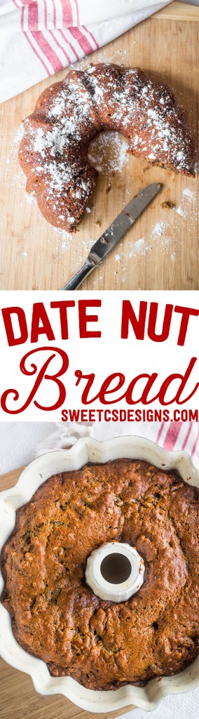 Date nut bread- this delicious bread is moist, chewy and full of flavor!