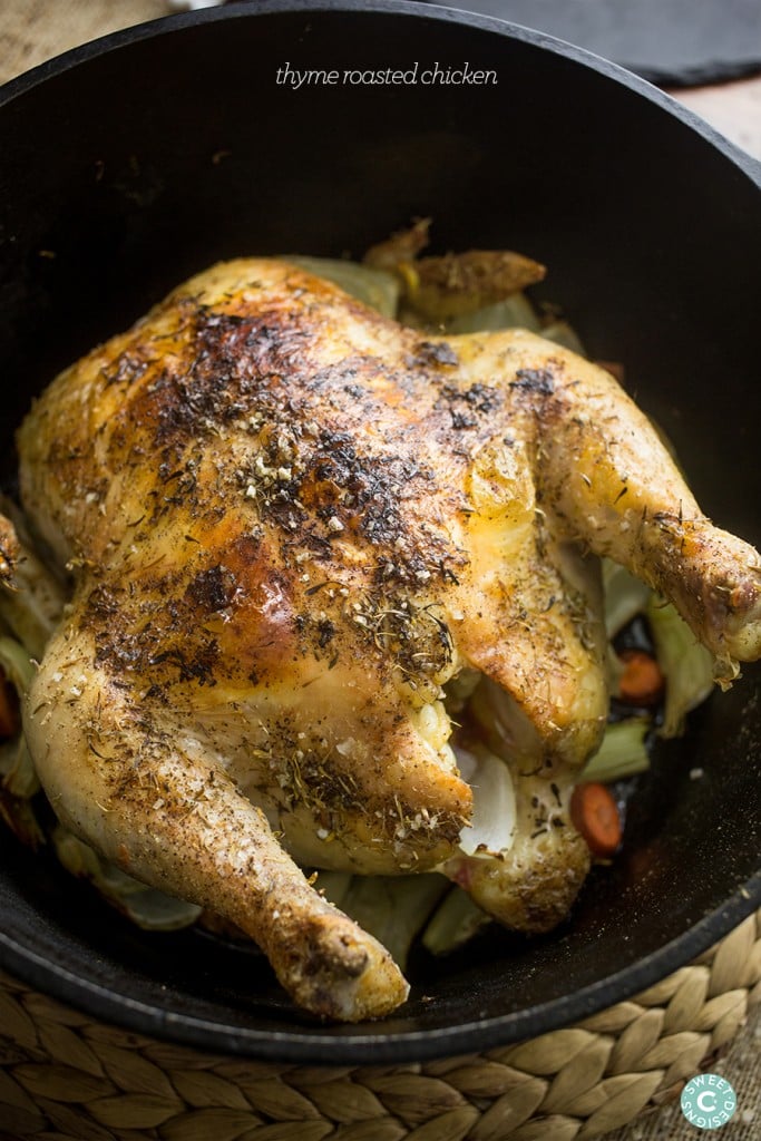 This delicious roasted chicken is simple and so easy to make- its our favorite comforting meal!