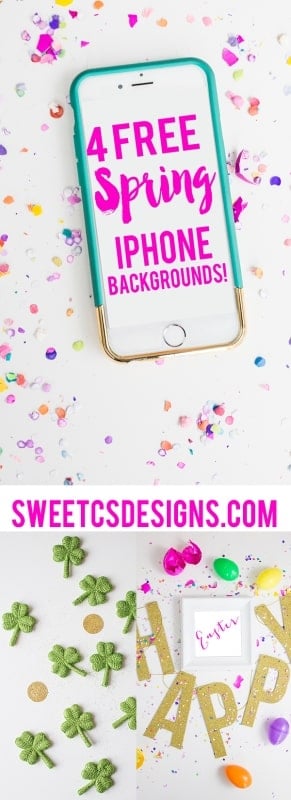 4 free spring iphone backgrounds- super cute photos that make perfect lock screen and iphone wallpapers!