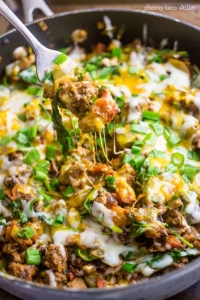 Cheesy Beef Taco Skillet Recipe - Sweet C's Designs
