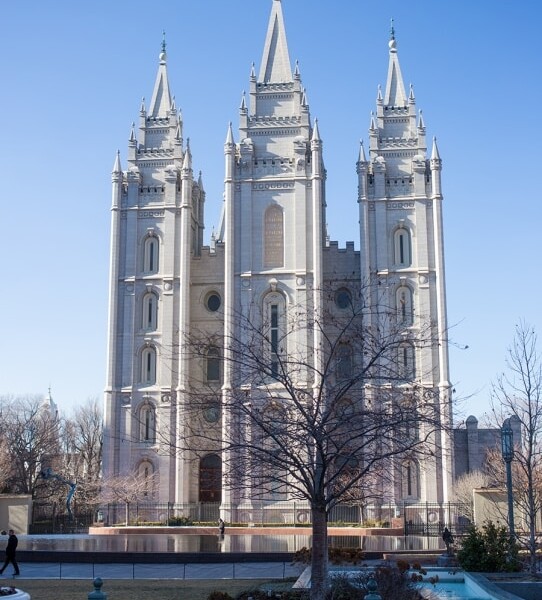The Temple Square in Salt Lake City, Utah.