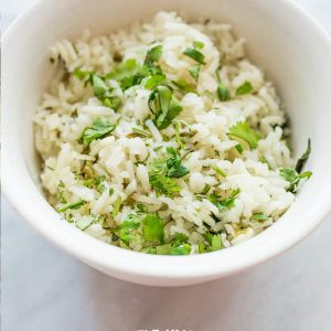 Copycat version of Chipotle's signature cilantro lime rice.