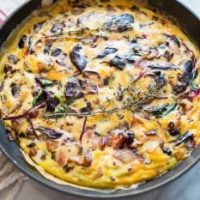  Red Spinach and Mushroom Frittata