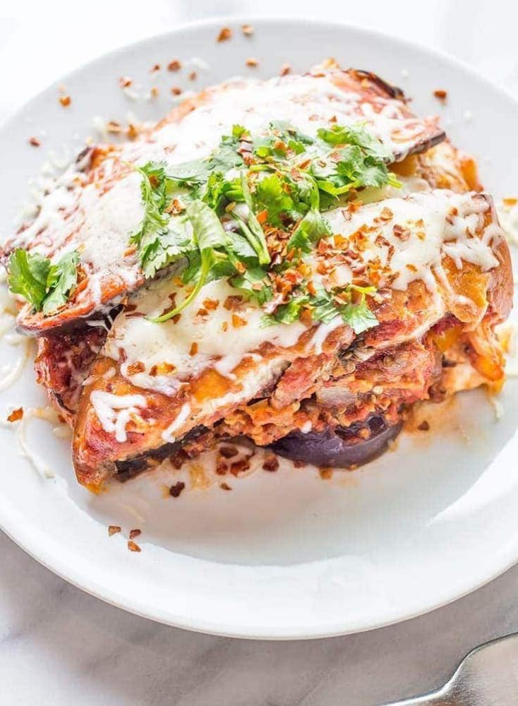 Slow Cooker Eggplant Lasagna