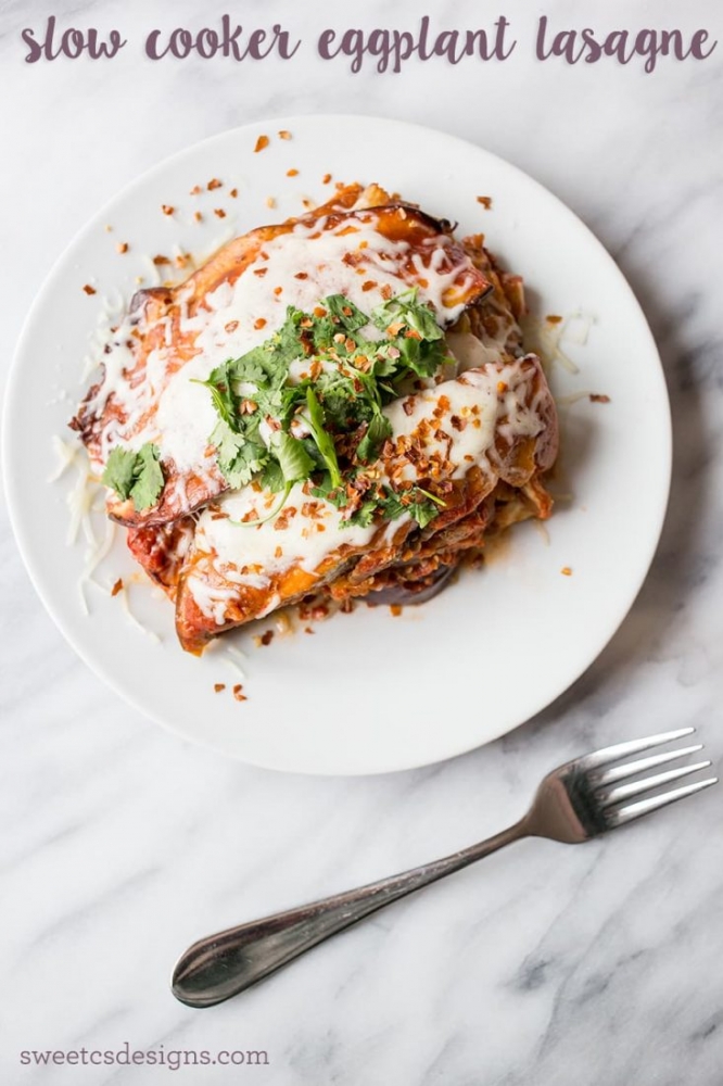 Slow Cooker Eggplant Lasagna