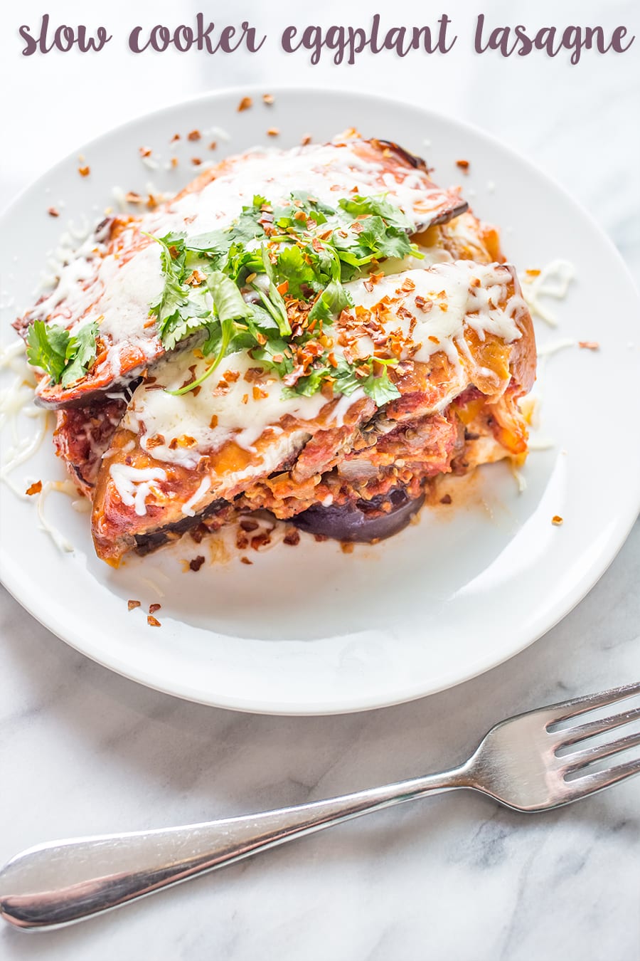 eggplant layered with cheese and other vegetables and cheese