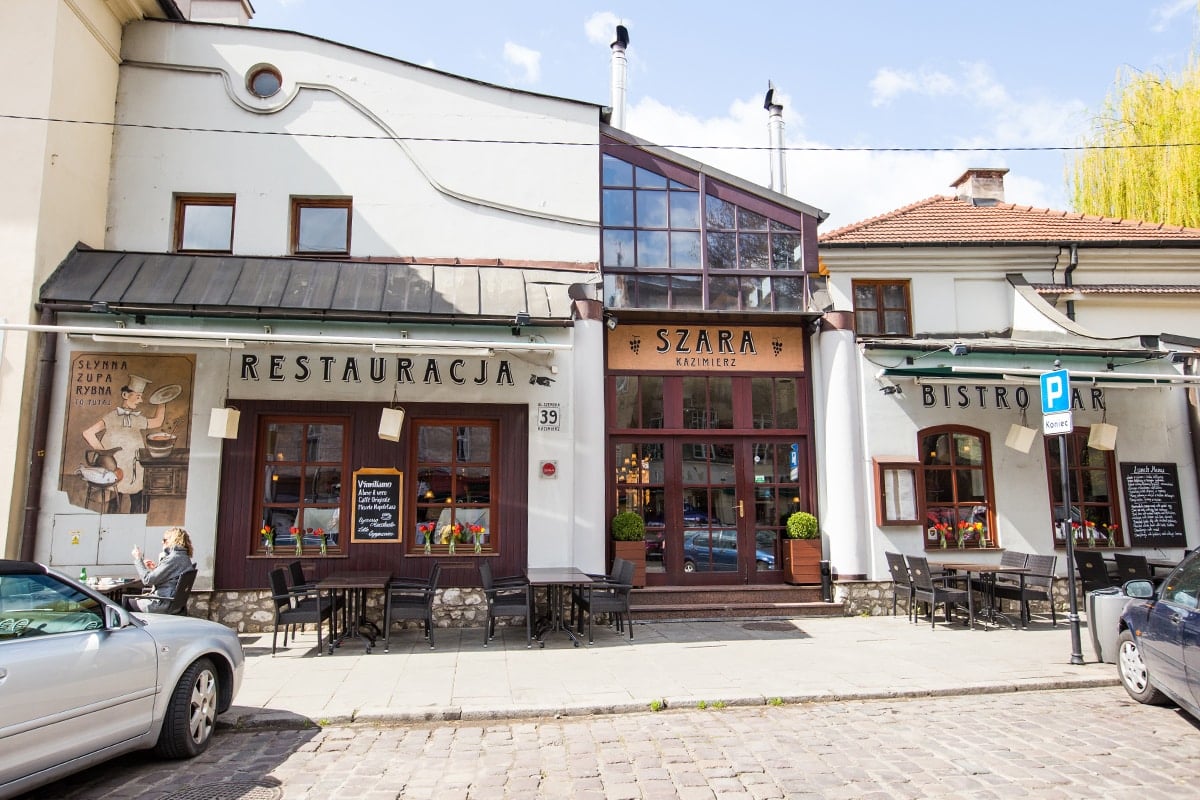 Cafe in Krakows Jewish District