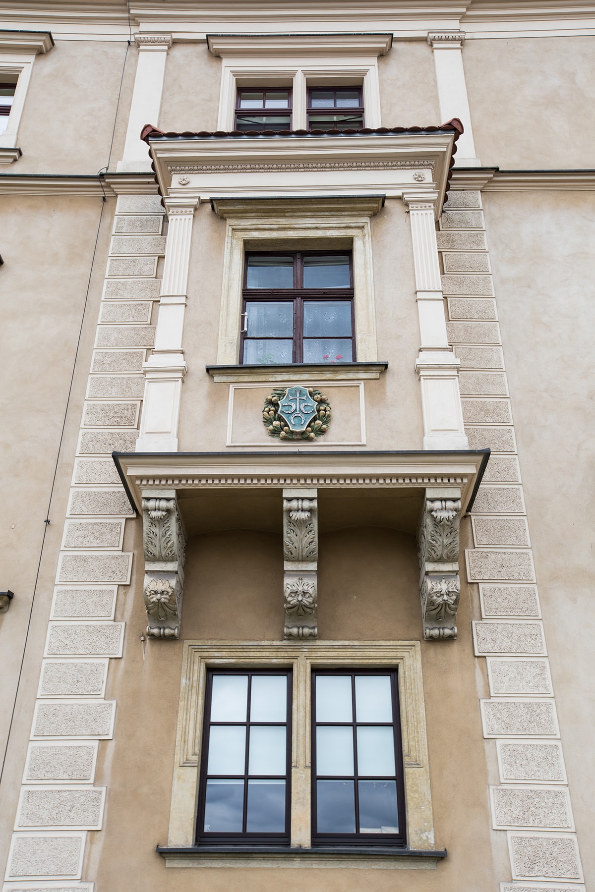 I love the detailing you find all over Krakow! This is outside some of the apartments at Wawel Castle