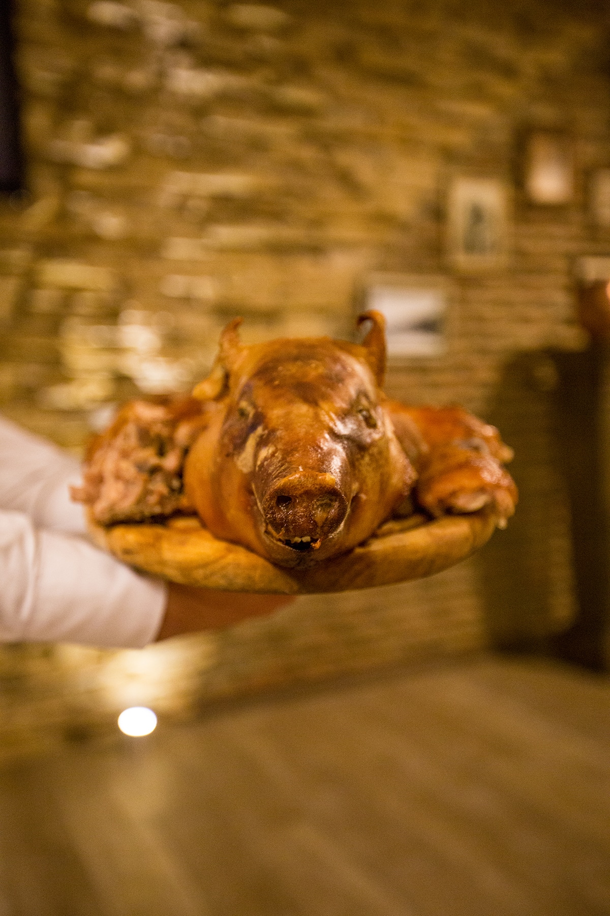 Roasted pig at a Georgian Supra
