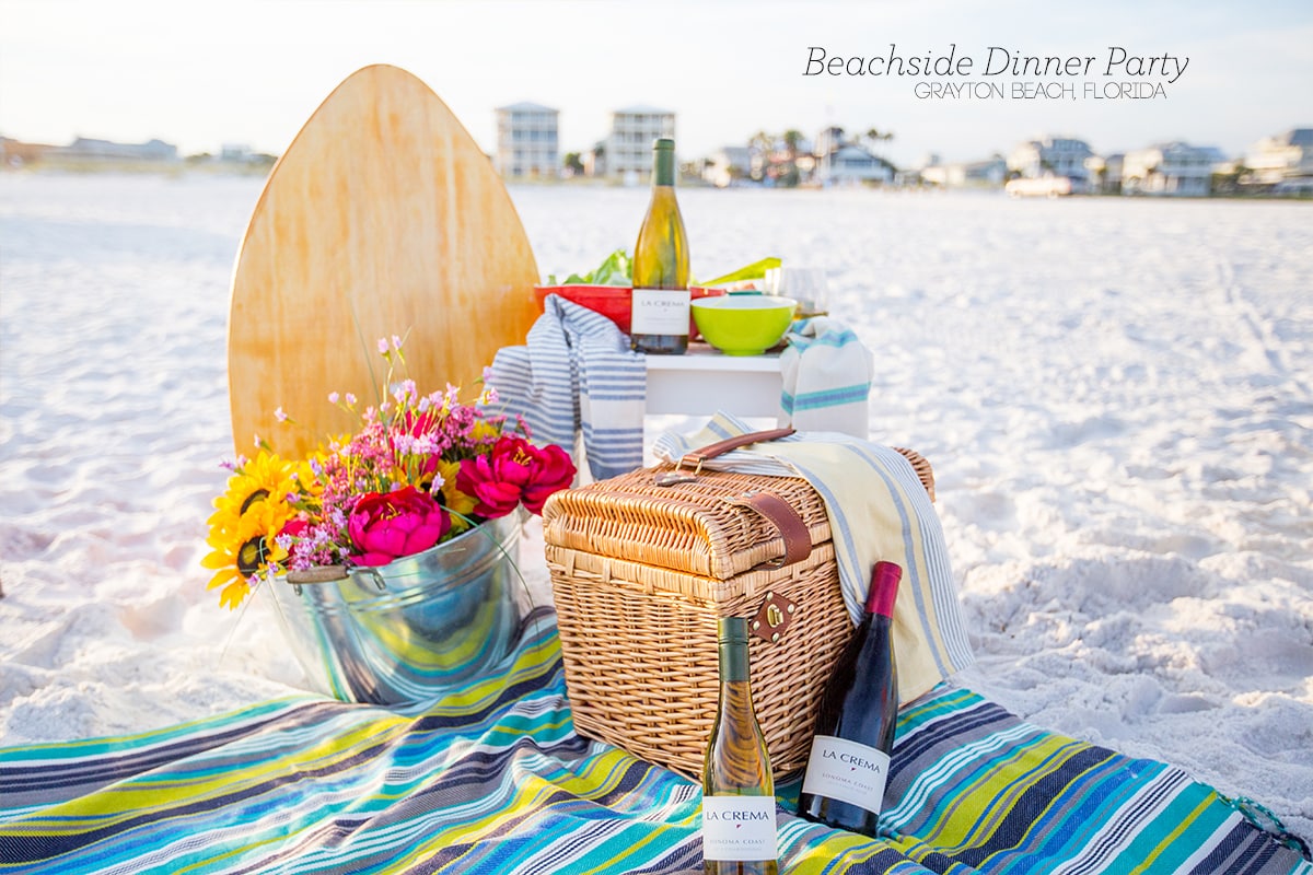 Beachside dinner party- this is an awesome menu set in gorgeous and picturesque grayton beach florida!