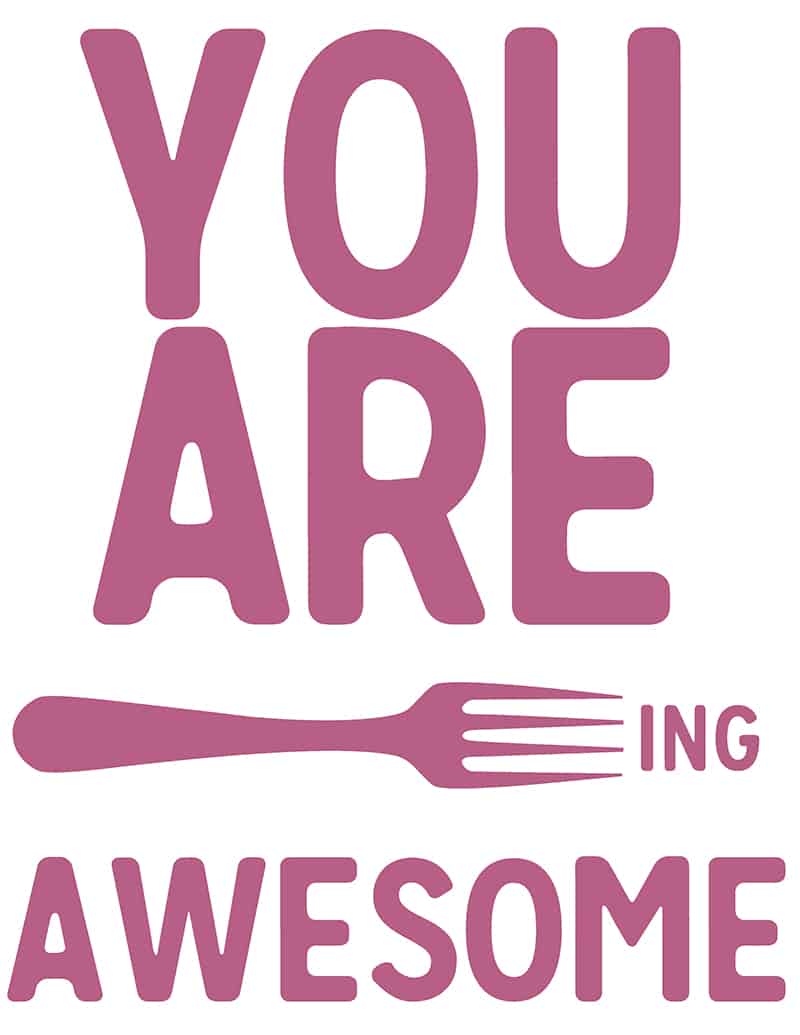 You are forking awesome printable pink