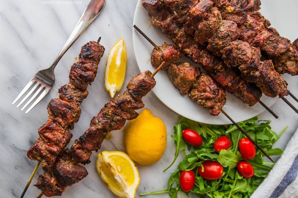 Perfect Grilled Souvlaki Recipe Grilled Greek Pork Kebabs