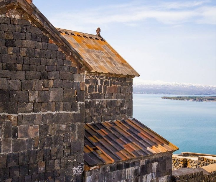 Lake Sevan, Armenia, and Sevanavank Monastery Ruins