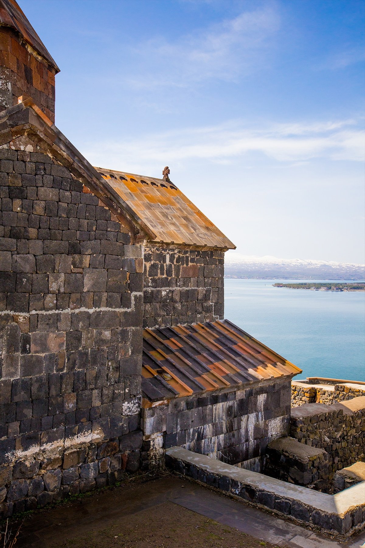 Sevanavank Monastery ruins, Lake Sevan Armenia